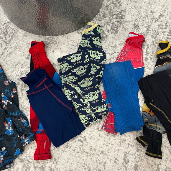 5 pairs cuddleduds boys 2 piece pajama sets size M - Picture 2 of 3